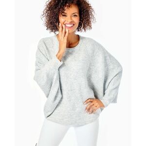 Lilly Pulitzer Arienza Sweater - Heathered Lunar Grey size medium